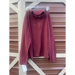 Banana‎ Republic Burgundy Crew Neck Long Sleeve Pullover Shirt Men's XXL Tall